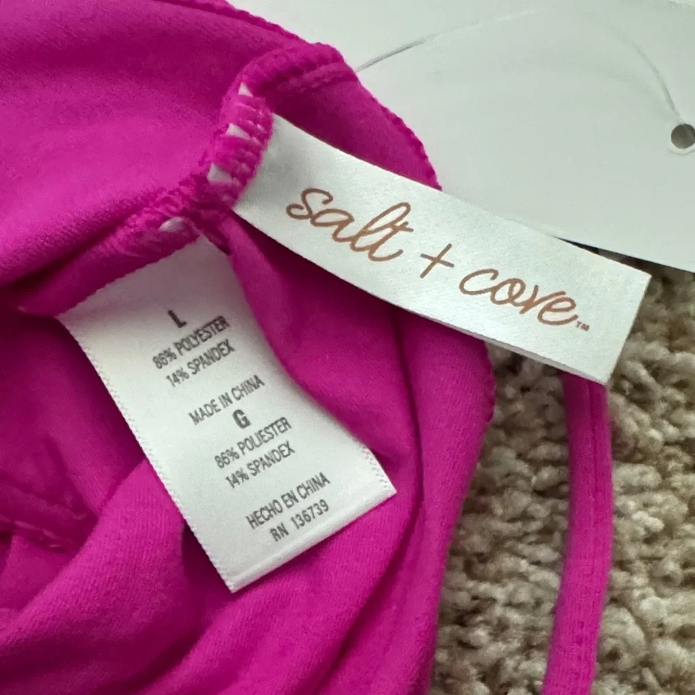 Pink Strappy Swim Coverup / Dress size large 🆕